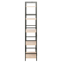 Стеллаж DP Columbus 63x30x158 (Black/Oak) Thumb