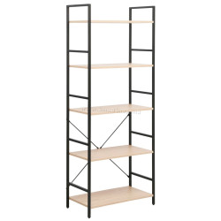 Стеллаж DP Columbus 63x30x158 (Black/Oak)
