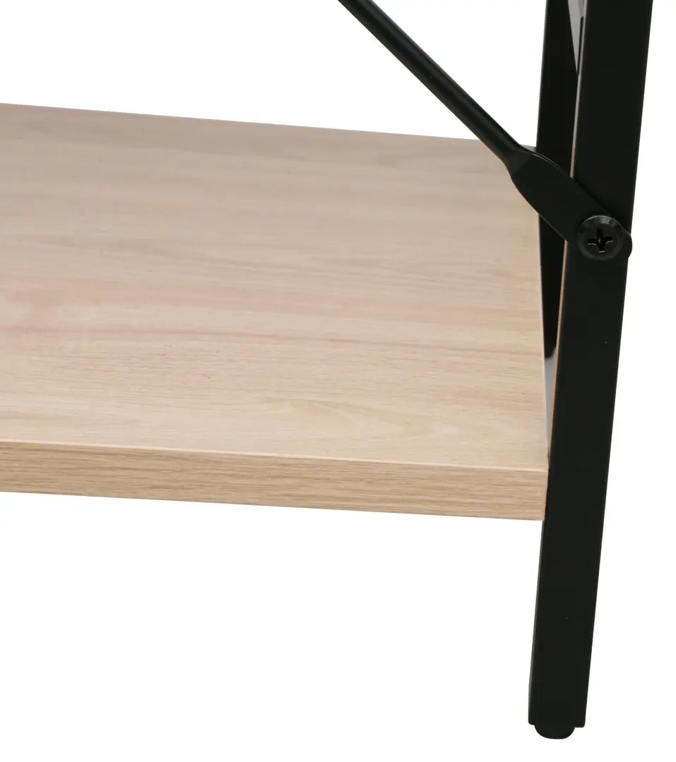Стеллаж DP Columbus 63x30x158 (Black/Oak) - 6