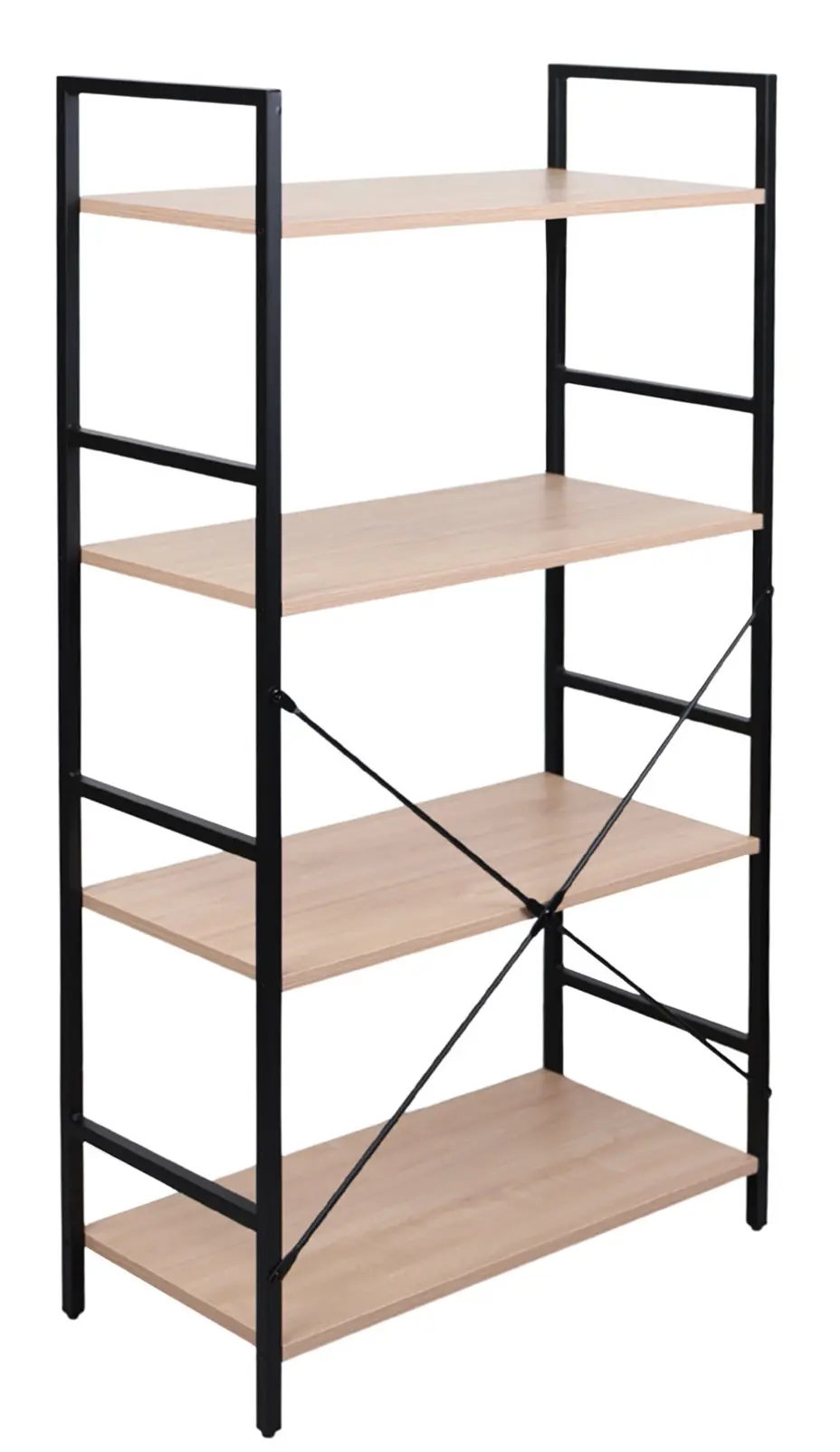 Стеллаж DP Columbus (Black/Wood) - 4