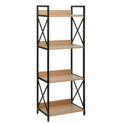 Стеллаж DP Karl 51x30x137.5 (Black/Oak) Thumb