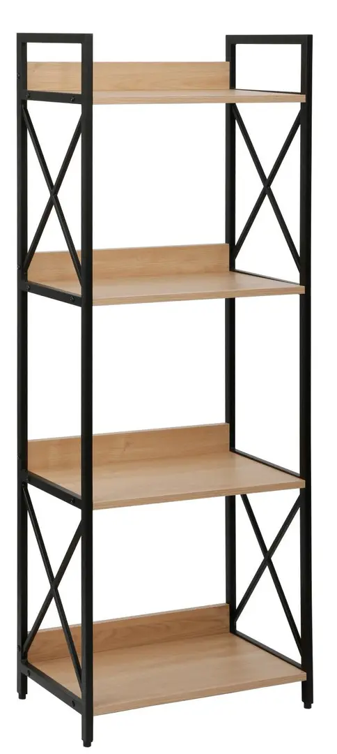 Стеллаж DP Karl 51x30x137.5 (Black/Oak) - 3