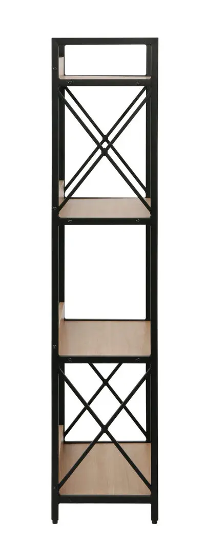 Стеллаж DP Karl 51x30x137.5 (Black/Oak) - 4