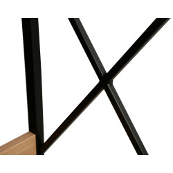 Стеллаж DP Karl 51x30x137.5 (Black/Oak) Thumb