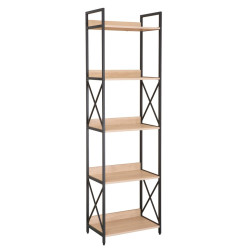Стеллаж DP Karl 51x30x177 (Black/Oak) Thumb