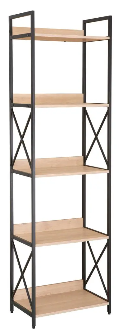 Стеллаж DP Karl 51x30x177 (Black/Oak) - 3
