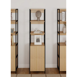 Etajera DP Lanta (Black/Wood)
