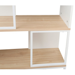 Стеллаж DP Loreto 70x30x113 (White/Oak) Thumb