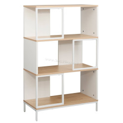Стеллаж DP Loreto 70x30x113 (White/Oak)