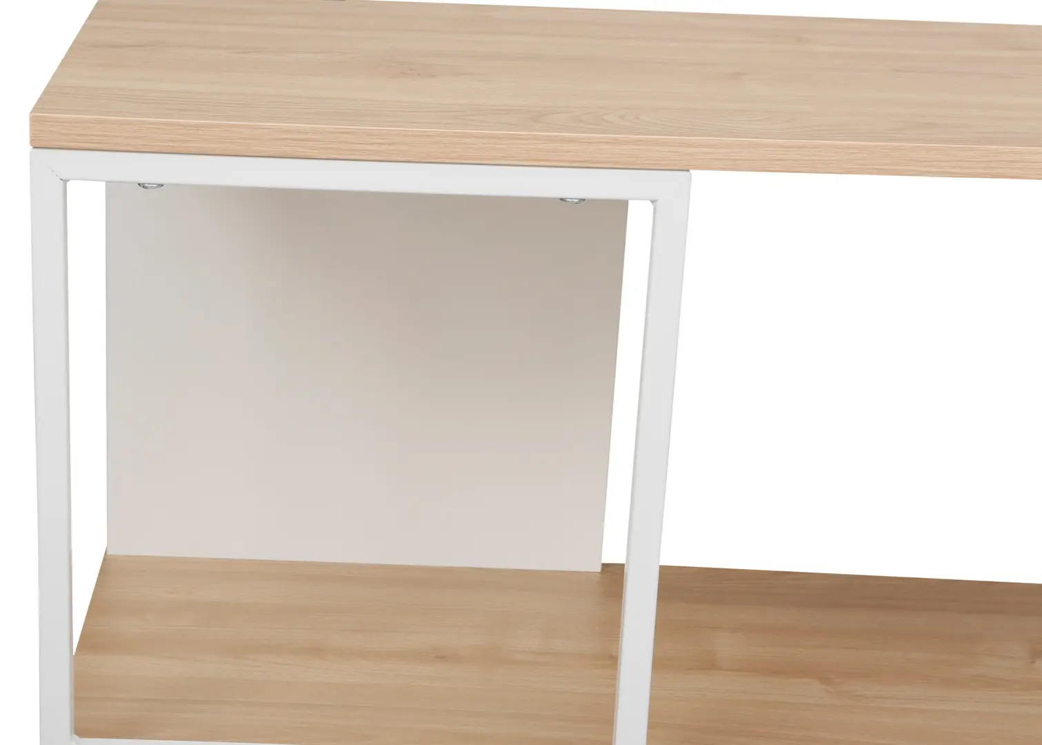 Стеллаж DP Loreto 70x30x79.5 (White/Oak) - 2