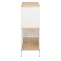Стеллаж DP Loreto 70x30x79.5 (White/Oak) Thumb