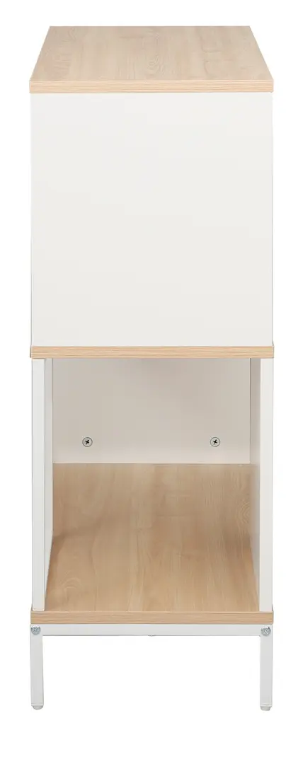 Стеллаж DP Loreto 70x30x79.5 (White/Oak) - 3