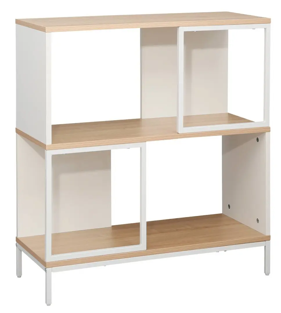 Стеллаж DP Loreto 70x30x79.5 (White/Oak)