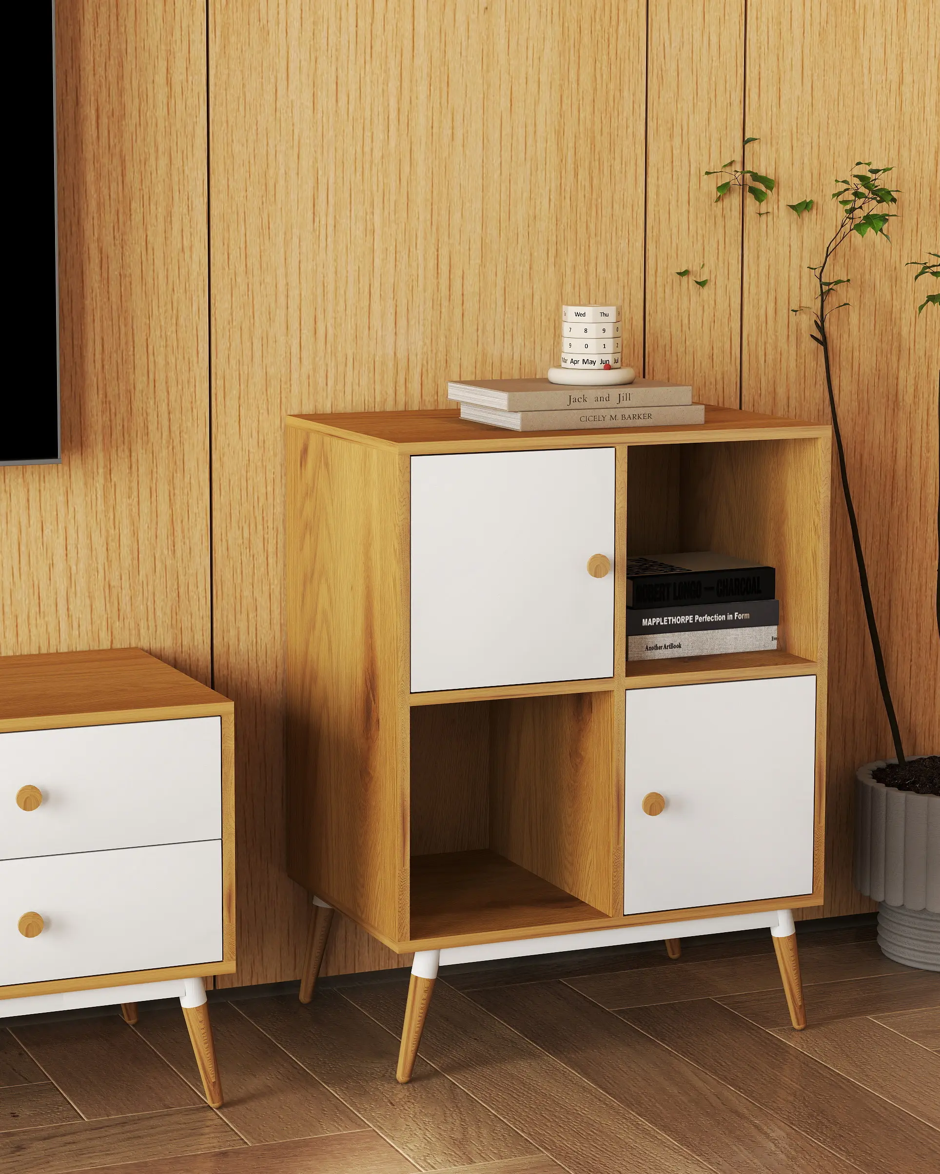 Стеллаж DP Marani (White/Wood) - 3