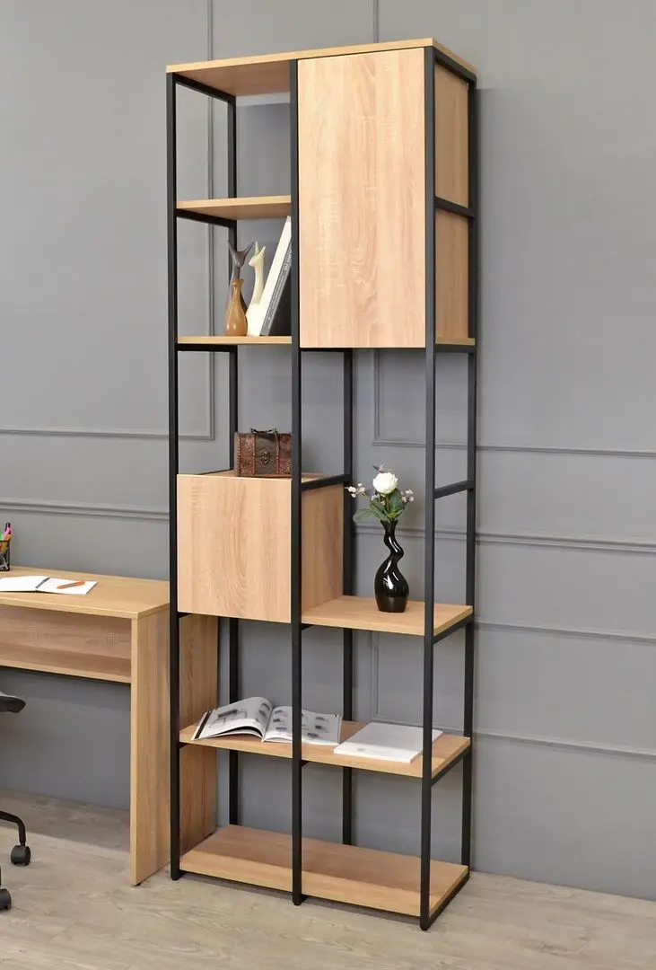 Etajera DP Rio 2 Plus (Sonoma Oak/Black)