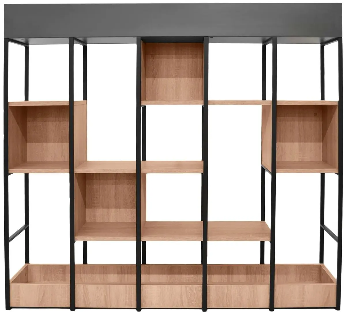 Etajera DP Terra 150 (Black/Wood/Gray)