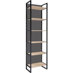 Etajera DP Urban 60 cu spate integral (Sonoma Oak/Black) Thumb