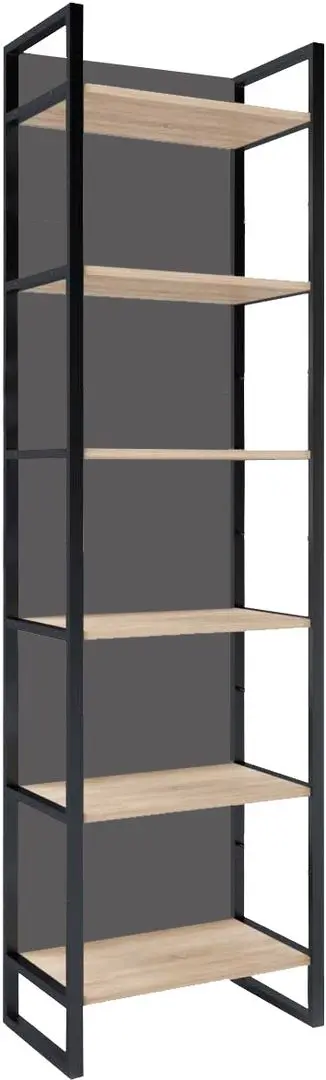 Etajera DP Urban 60 cu spate integral (Sonoma Oak/Black)