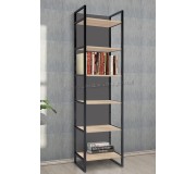 Стеллаж DP Urban 60 с задней стенкой (Sonoma Oak/Black)