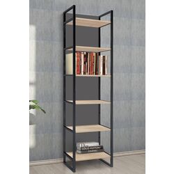 Стеллаж DP Urban 60 с задней стенкой (Sonoma Oak/Black)