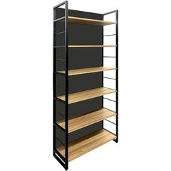 Etajera DP Urban 90 spate integral+bare (Sonoma Oak/Black) Thumb