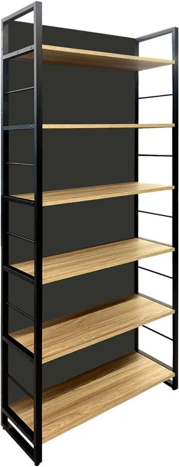 Etajera DP Urban 90 spate integral+bare (Sonoma Oak/Black)