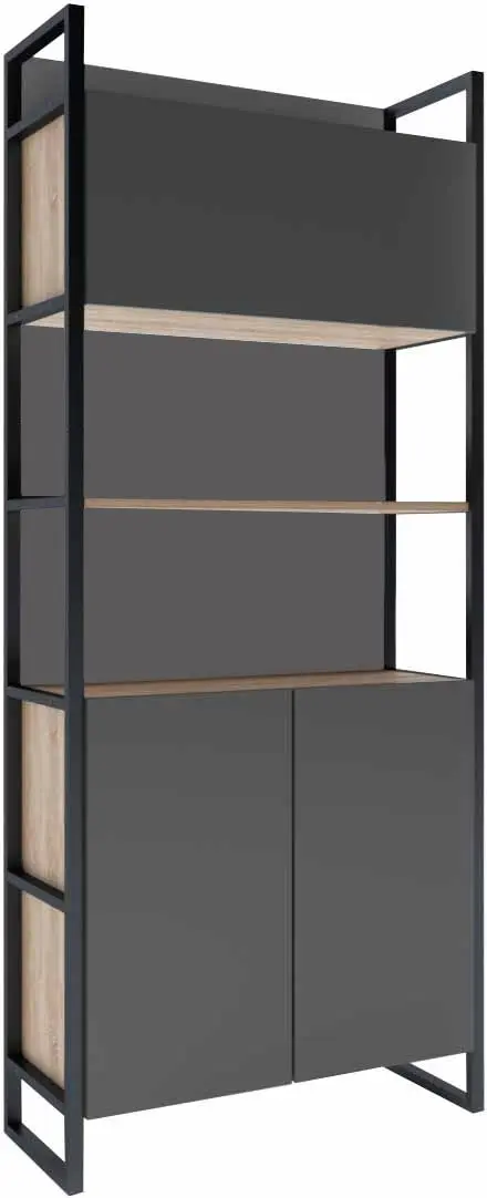 Etajera DP Urban 90 Double Box (Black/Sonoma Oak)