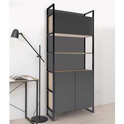 Etajera DP Urban 90 Double Box (Black/Sonoma Oak)