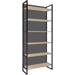 Etajera DP Urban 90 cu spate integral (Sonoma Oak/Black) Thumb