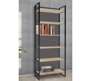 Etajera DP Urban 90 cu spate integral (Sonoma Oak/Black)