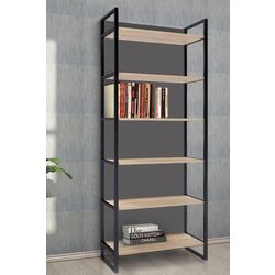 Стеллаж DP Urban 90 с задней стенкой (Sonoma Oak/Black)