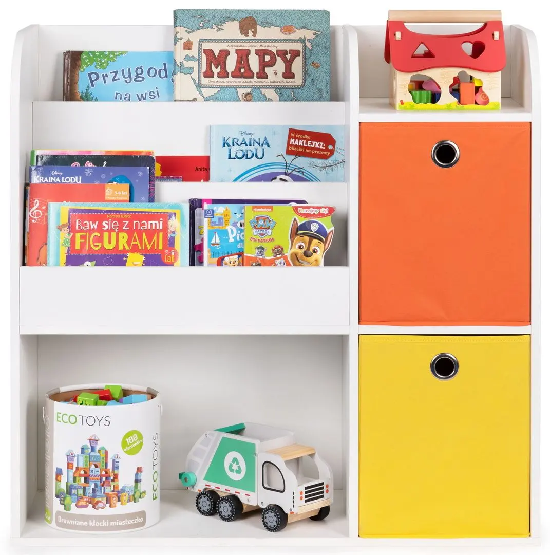 Etajera Ecotoys ZKB-02A (White/Orange) - 6