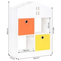 Etajera Ecotoys ZKB-3 (White/Orange) Thumb