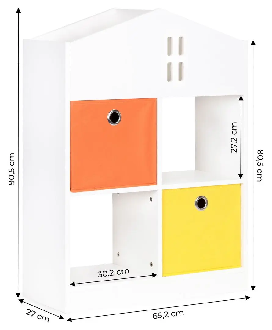 Etajera Ecotoys ZKB-3 (White/Orange) - 5