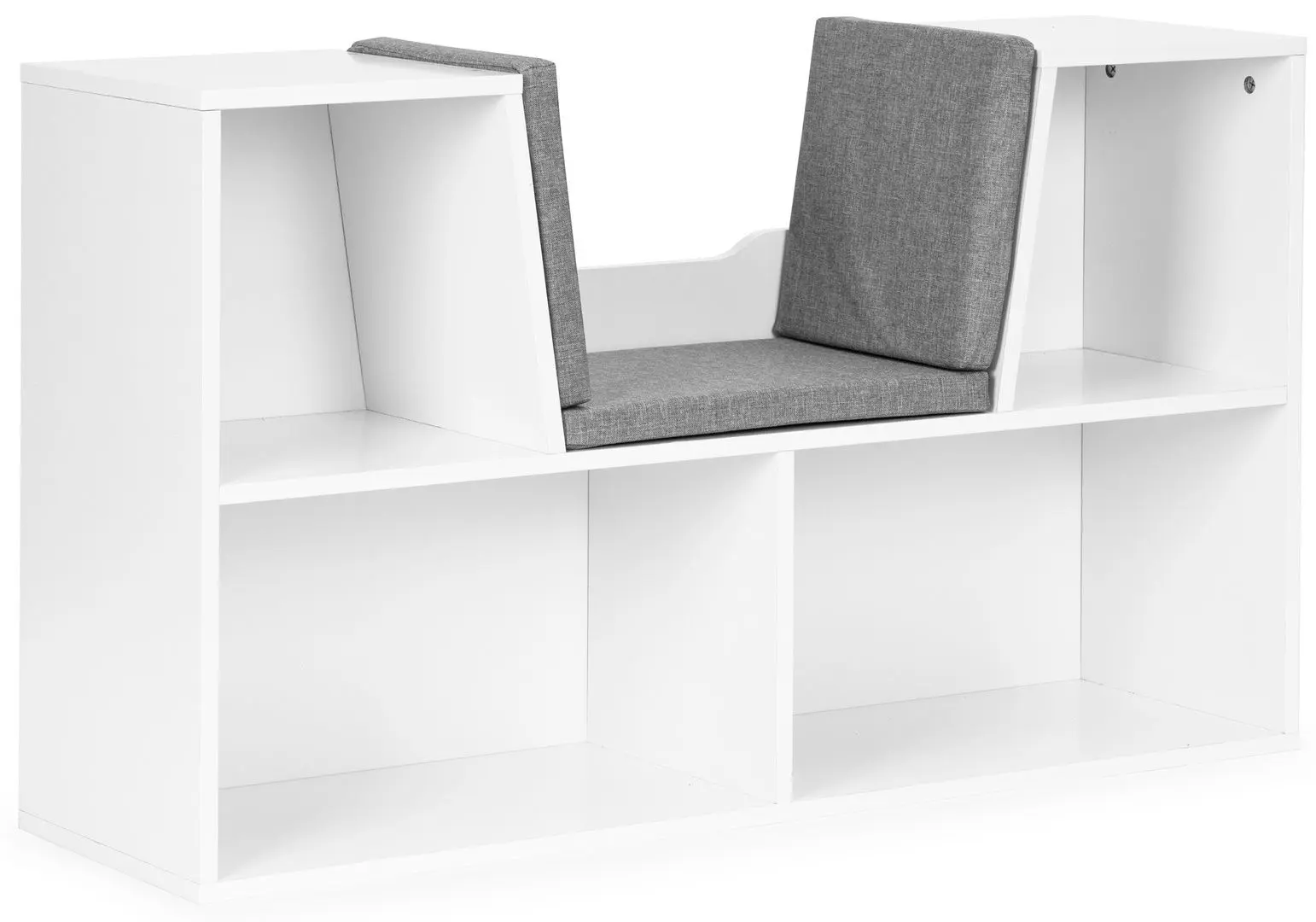 Etajera cu scaun tapitat Ecotoys ZKB-5W (White/Grey) - 3