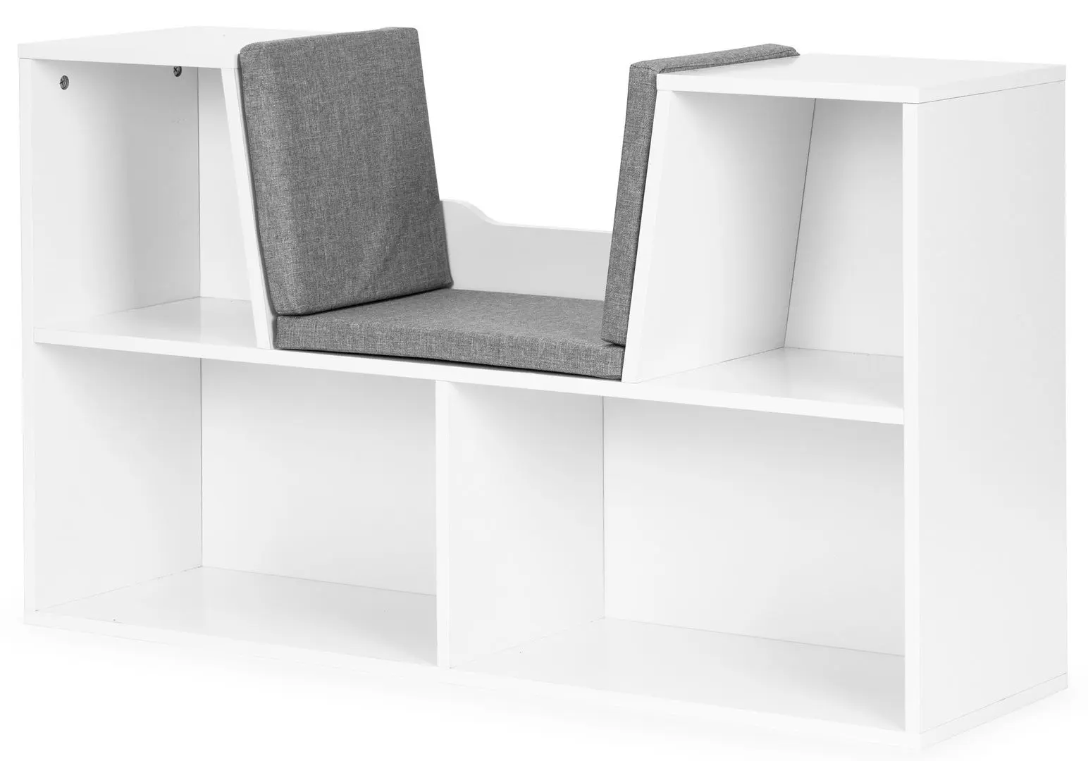 Etajera cu scaun tapitat Ecotoys ZKB-5W (White/Grey) - 6