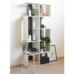 Стеллаж Fabrik Home №3 (Белый Ясень/Базальт) Thumb