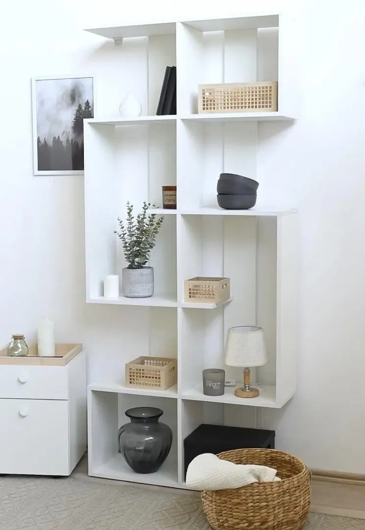 Etajera Fabrik Home №3 (Ash White)