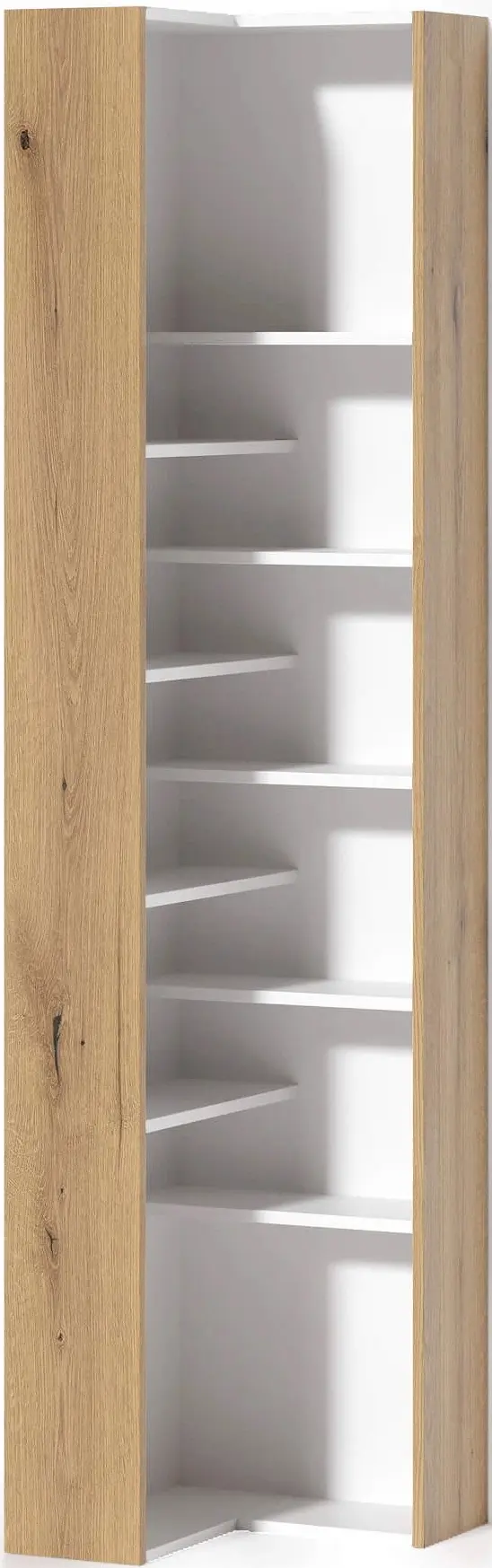 Etajera Fabrik Home Hardy 52x200x52 (Ash White/Ewok Oak)