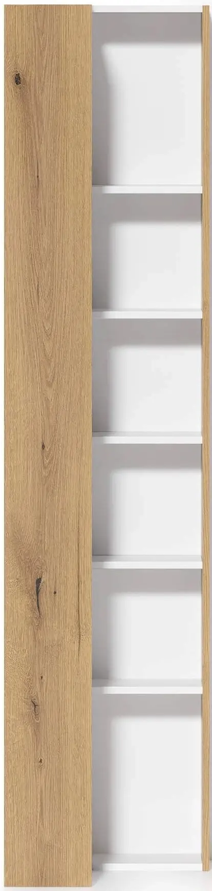 Etajera Fabrik Home Hardy 52x200x52 (Ash White/Ewok Oak)