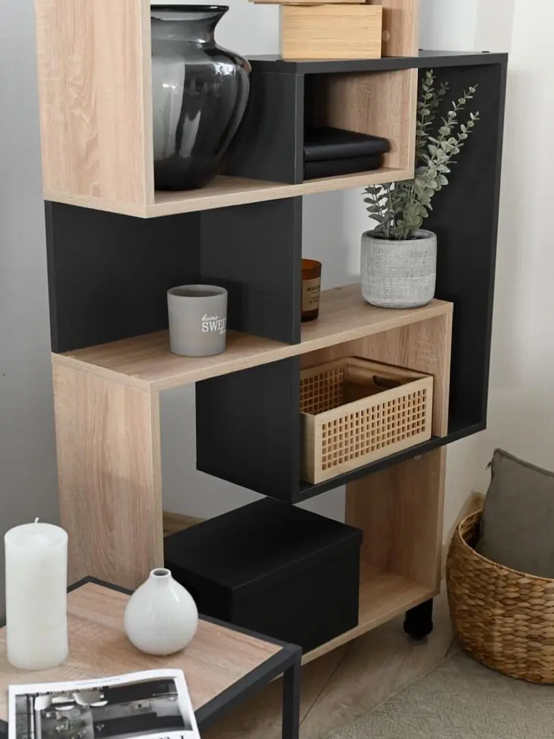 Etajera Fabrik Home Josse (Ewok Oak/Anthracite)
