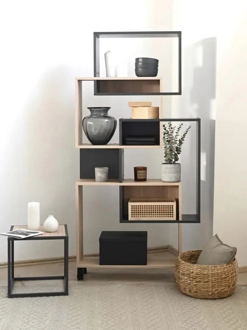 Etajera Fabrik Home Josse (Ewok Oak/Anthracite)