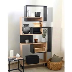 Etajera Fabrik Home Josse (Ewok Oak/Anthracite)