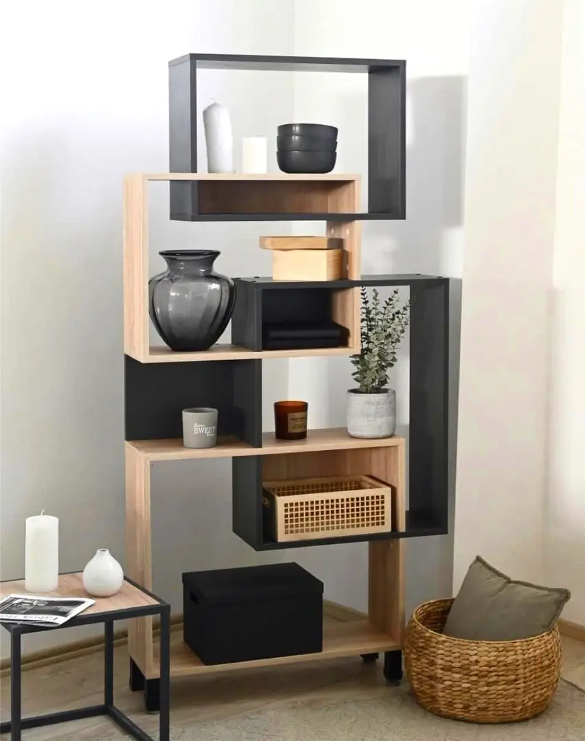 Etajera Fabrik Home Josse (Ewok Oak/Anthracite)