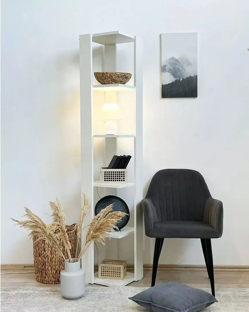 Etajera de colt Fabrik Home Henry (White Ash)