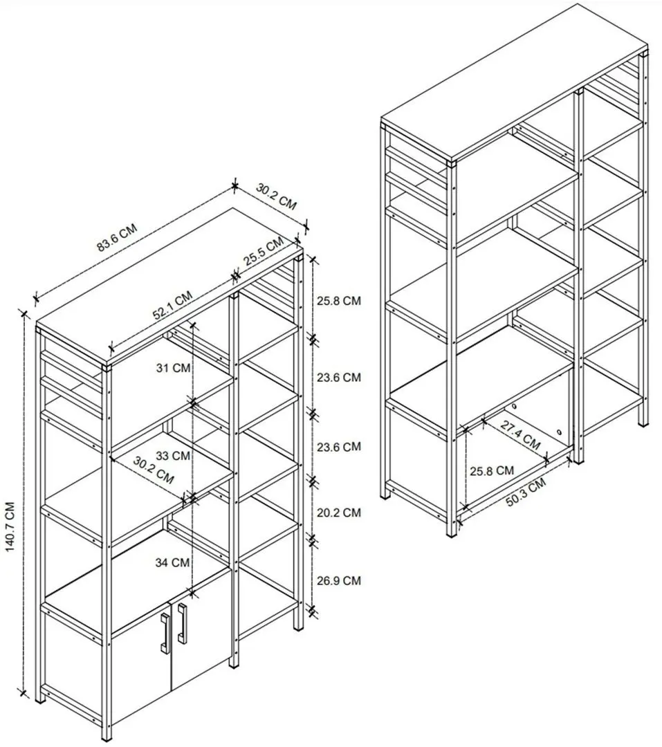 Etajera Fabulous 2U8R (Pine)