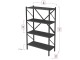 Etajera Fabulous 4 Shelves Metal (Anthracite)