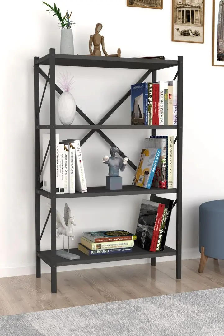 Etajera Bofigo 4 Shelves Metal (Anthracite)