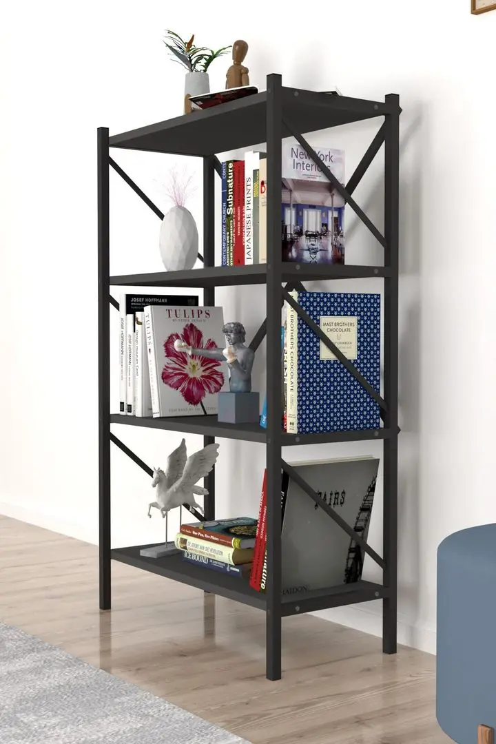 Etajera Bofigo 4 Shelves Metal (Anthracite)