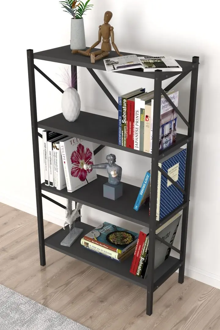 Etajera Bofigo 4 Shelves Metal (Anthracite)
